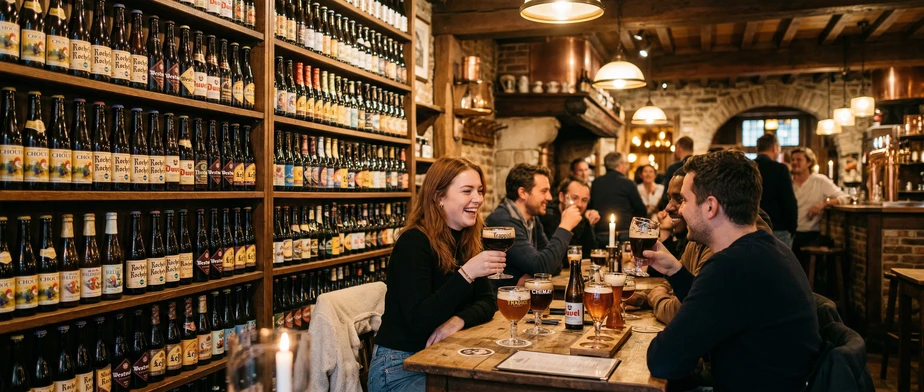 Beer Wall in Bruges: an extraordinary sight with Belgian flair