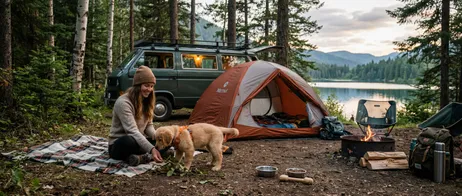Camping Holidays with Puppies and Young Dogs