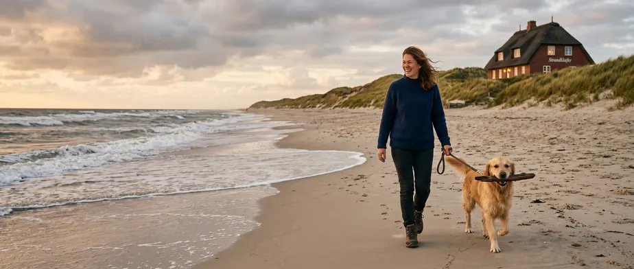 Dog-friendly beaches and pet-friendly accommodation on the North Sea coast