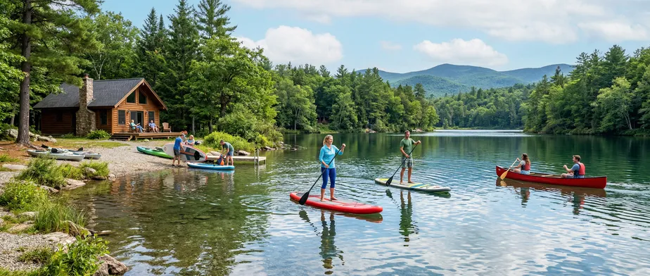 Active lakeside holiday: SUP, canoeing and nature experiences