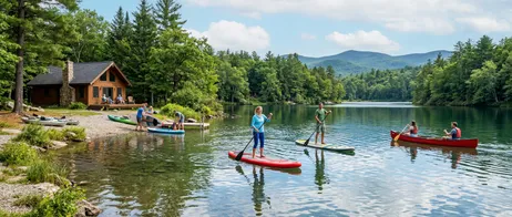Active lakeside holiday: SUP, canoeing and nature experiences