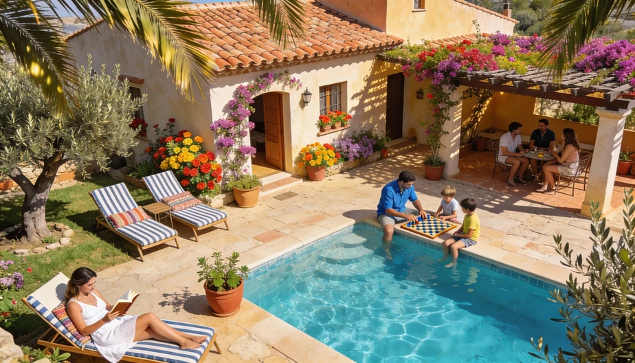 Holiday home in Spain with leisure area: fun and relaxation
