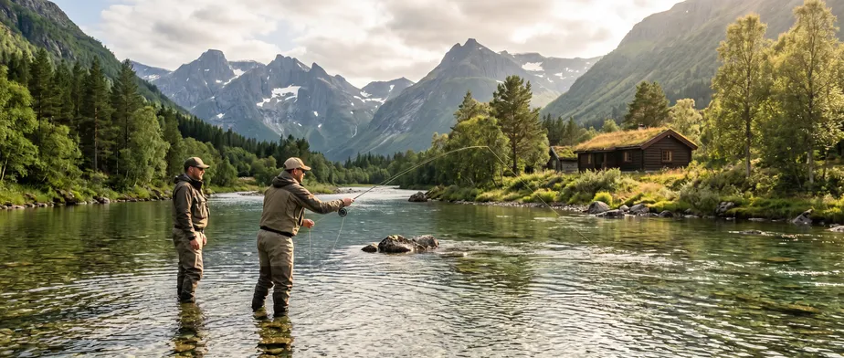 Fishing in Norway: Nature experiences on clear rivers