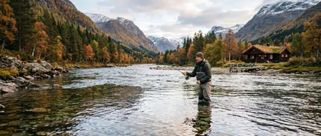 Fishing in Norway: Nature experiences on clear rivers