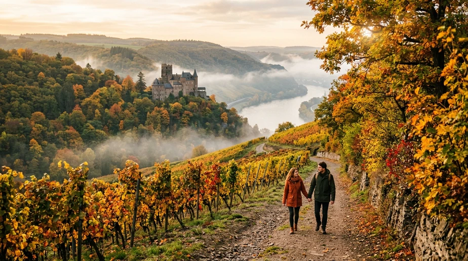 Oplev hemmelighedsfulde borge i Rheingau om efteråret
