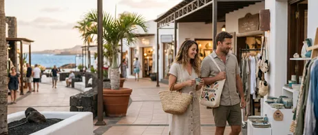 Shopping at the Biosfera Plaza Shopping Centre in Lanzarote