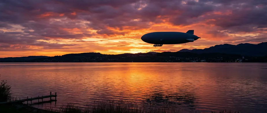 Pure nostalgia: Zeppelin sightseeing flight over Lake Constance