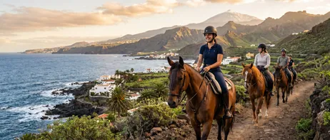 Horse riding holidays on Tenerife with scenic rides