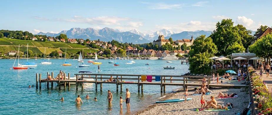 Enjoy bathing spots and lakeside beaches on Lake Constance Enjoy bathing spots and lakeside beaches on Lake Constance