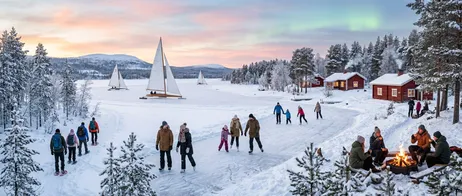 Winter am See in Finnland aktiv und entspannt erleben