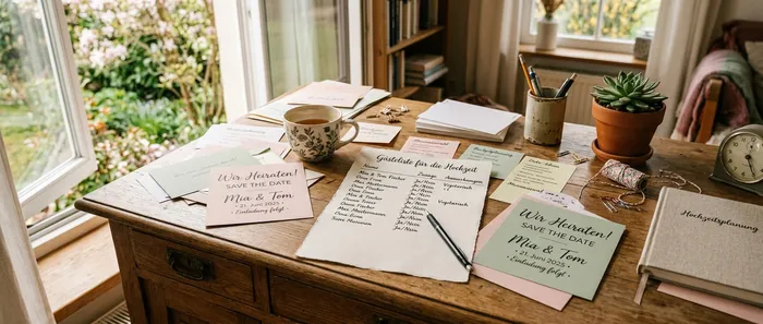 Die perfekte Gästeliste für eure Hochzeit erstellen
