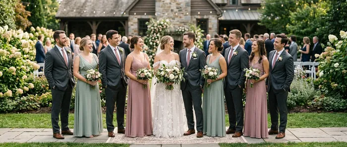 Die schönsten Ideen für ein stimmiges Bridal Party Styling
