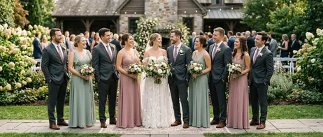 Die schönsten Ideen für ein stimmiges Bridal Party Styling