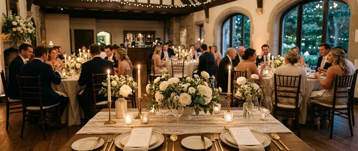 Luxuriöse Hochzeitsatmosphäre mit kleinem Budget