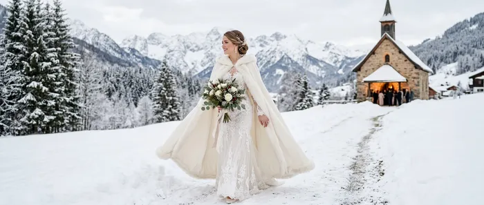 Die schönsten Brautkleider für Winterhochzeiten