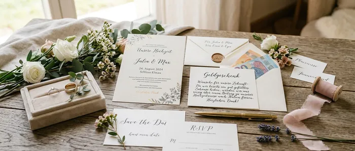 Geldgeschenke zur Hochzeit: Schöne Formulierungen