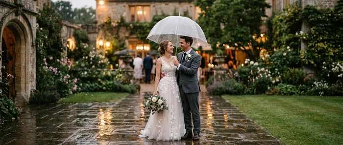 Hochzeitsfotos bei Regen: Tipps für schöne Bilder