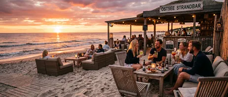 Enjoy Baltic Sea Sunsets at the Beach Bar
