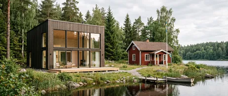 Designhäuser und traditionelle Holzhäuser in Småland