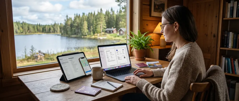 Skapa en digital resemapp för semestern i Småland