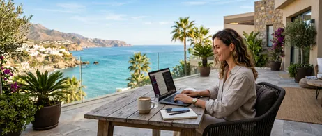Workation in Spanien: Arbeiten im Ferienhaus