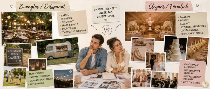 Verschiedene Vorstellungen bei der Hochzeitsplanung meistern