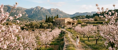 Tiempo de floración de los almendros en Mallorca: la isla en primavera