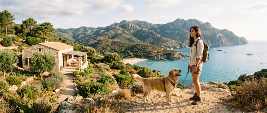 Vacances en maison de vacances avec chien en Corse