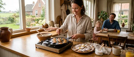 Making poffertjes at home: simple recipe for your kitchen and holiday house