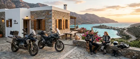 Holiday home in Greece: ideal for a motorbike trip