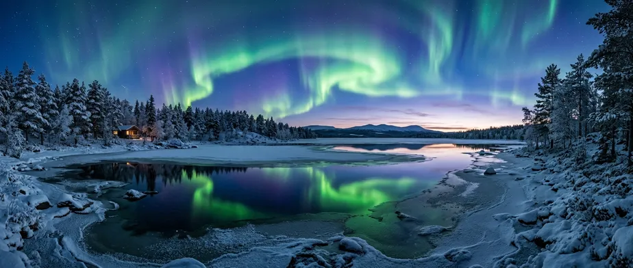 Nordlichter in Lappland: das faszinierende Farbenspiel