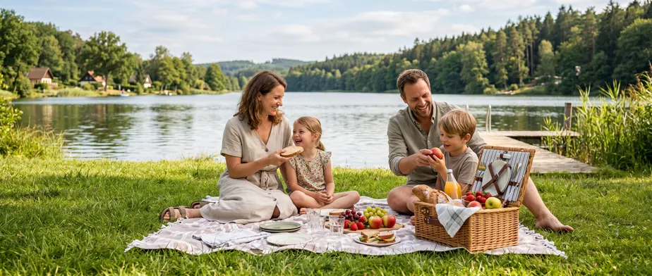 Picknick am See: Gemütliche Auszeit am Wasser genießen