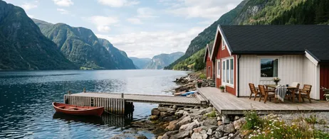 Oppdag feriehus med fjordtilgang i Norge