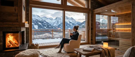 Enjoy a holiday home with sauna, fireplace and wellness